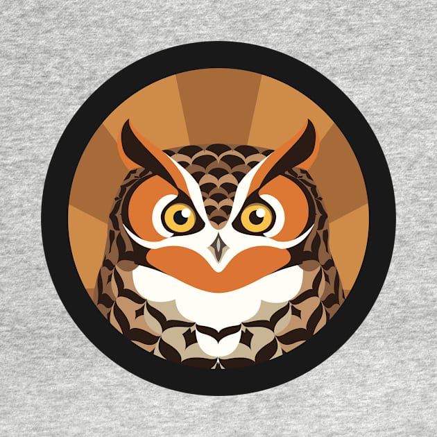 Great horned Owl Logo by JadaFitch